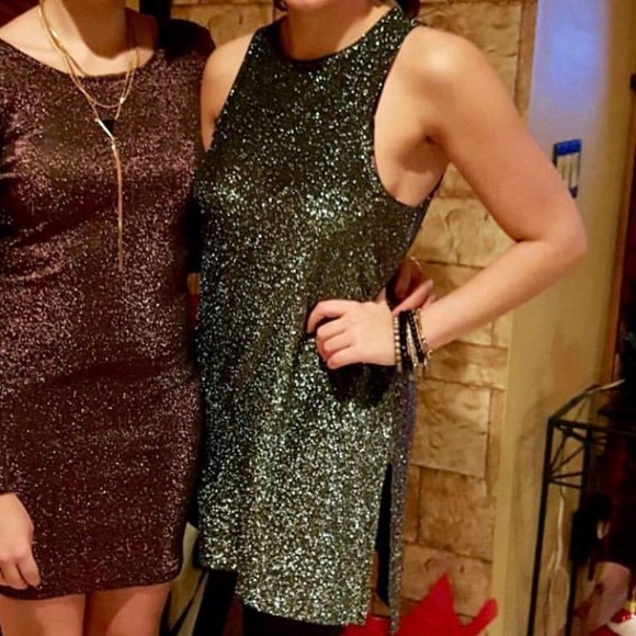 Black/Silver Tank Dress - Picture 3 of 3